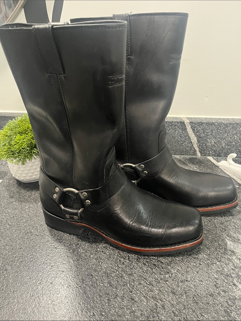 Harley Davidson’s size 10 men’s riding boots like new - Picture 2 of 11